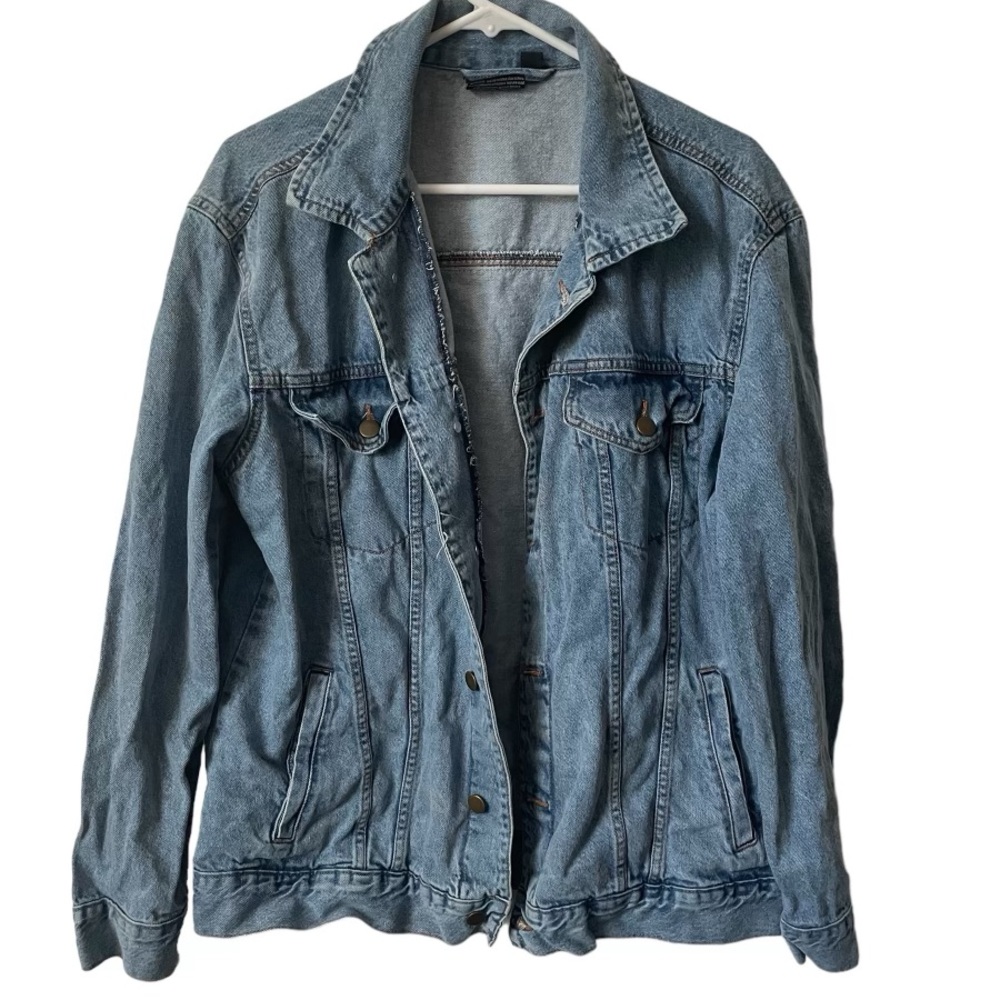 MONOPOLY , denim Jean Jacket. Ladies size XL